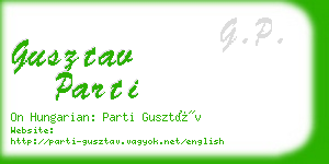 gusztav parti business card